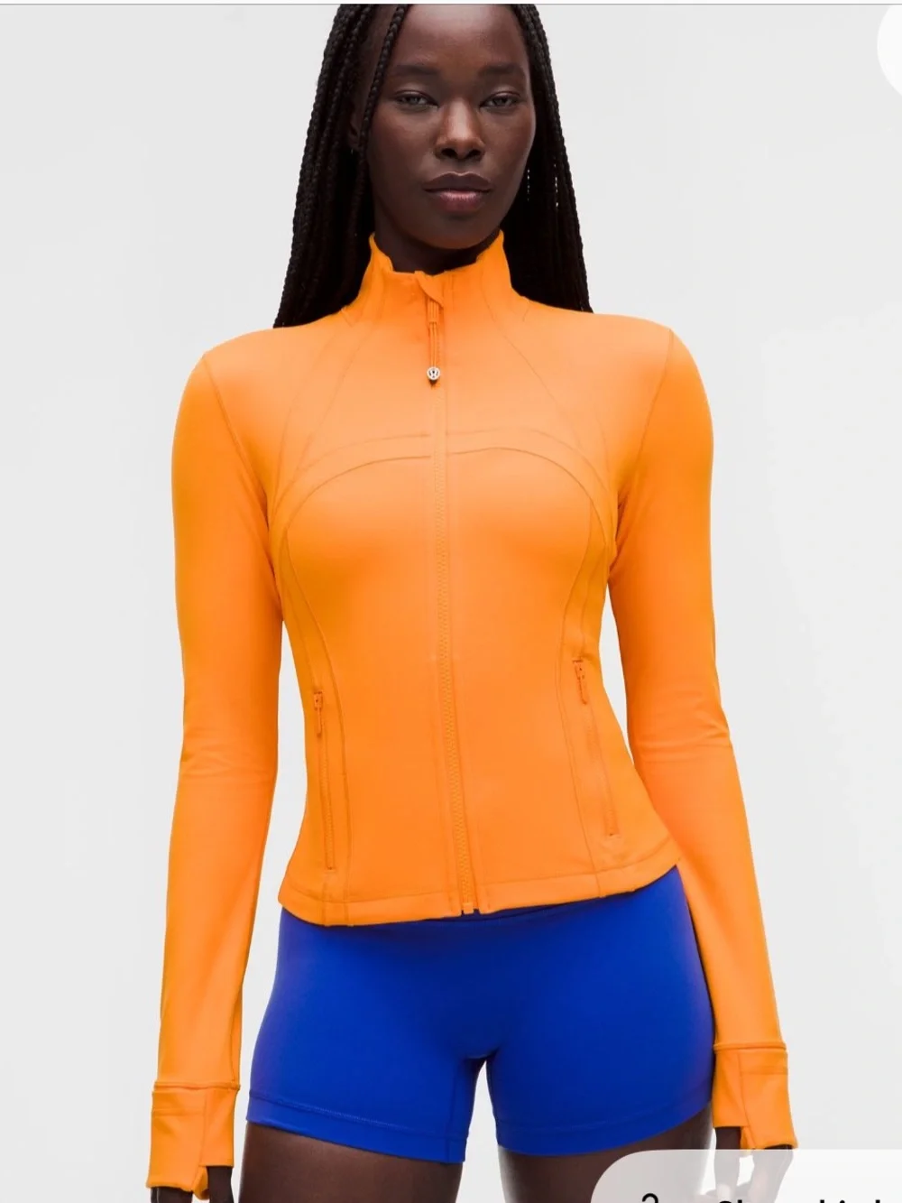 lululemon cropped define jacket citrus sizzle